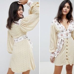 Free People Wonderland floral mini dress, NWT